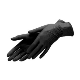 Перчатки нитрил универсальные XL 100 шт черные