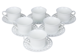 Набор чайный 12 предметов: чашка 180 мл - 6шт, блюдце 14 см - 6шт