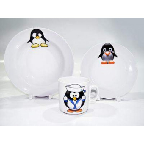  Набор посуды Пингвинчики 3пр. фото 1