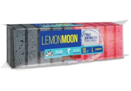 Губка для посуды 96х64х31 поролон 10 шт Lemon Moon КРАСНОЕ & ЧЕРНОЕ