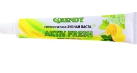 Зубная паста гигиеническая 100 гр ТМ GRENDY Aktiv fresh лимон+отбеливание