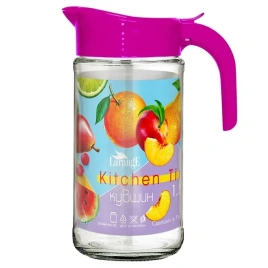 Кувшин 1,5 л Амфора Фрукты  крышка индиго