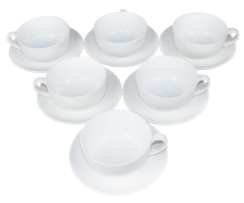 Набор чайный 12 предметов: чашка 300 мл - 6шт, блюдце 15,6 см - 6шт
