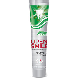 Зубная паста профилактическая Open Smile лечебные травы, 100 г