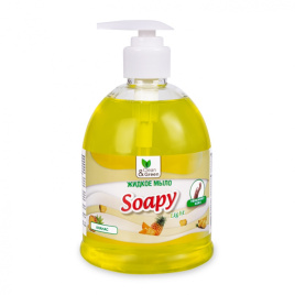 Жидкое мыло 500 мл Soapy Light Ананас с дозатором Clean&Green CG8241