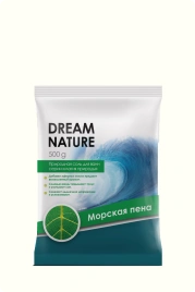 Dream Nature Природная соль для ванн Морская пена 500 г