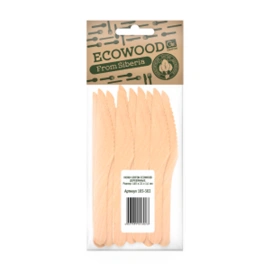 Ножи деревянные 10 шт в упак GRIFON Ecowood 165 мм
