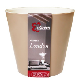 Горшок цв London 5,0 л d230 мм молочный шоколад