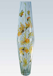 Ваза Желтые хризантемы Диаболо v- 9,0 л, h- 70 см, d- 17 см