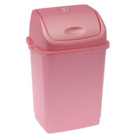 Контейнер для мусора 4,0 л Камелия розовый перламутр