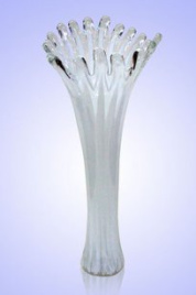 Ваза Коралл h-28 см (в стеклокрошку) Белый