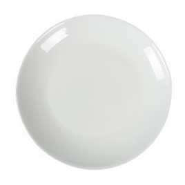 Тарелка плоская круглая d=26,5 см белье, форма луна