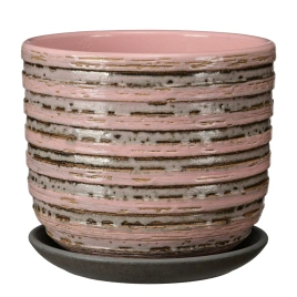 Горшок керамический 1,6 л Кукушка розовый бук №2