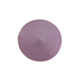 Салфетка пластик 37см круглая фиолетовая JC-15258