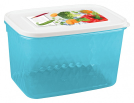 Контейнер 1,7 л Кристалл для замораживания и хранения продуктов светло-голубой