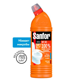 SANFOR Средство чистящее для унитаза 1000 гр SANFOR WC gel super power