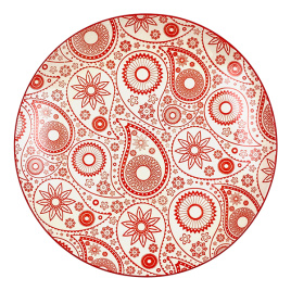 Тарелка плоская круглая d=22,5 см, Фиеста, лунная форма