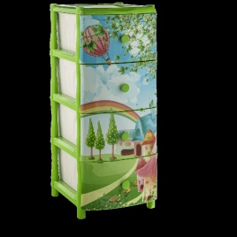 Комод Элластик с рис. 400х470х980мм Радуга