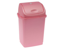 Контейнер для мусора 8,0 л Камелия розовый перламутр