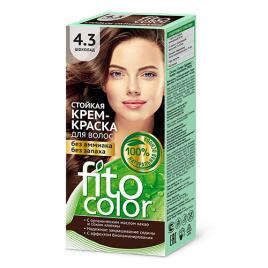 Крем-краска для волос стойкая серии Fitocolor, тон 4.3 шоколад 115мл