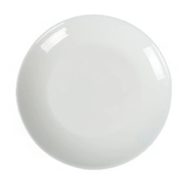 Тарелка плоская круглая d=19 см белье, форма луна
