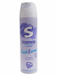 Дезодорант-антиперспирант спрей S’cosmetic Fresh & aroma 145мл