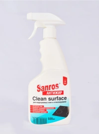 Средство чистящее для кухни Антижир 500 мл Санрос Clean surface ст/керамика триггер