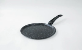 Сковорода блинная 22 Гардарика а/п, ручка soft-touch серия Орион черный гранит