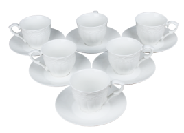 Набор чайный 12 предметов: чашка 250 мл - 6шт, блюдце 15,5 см - 6шт