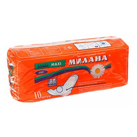 Прокладки женские гигиенические МИЛАНА MAXI soft (10 шт)