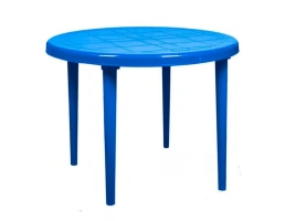 Стол круглый d 900 мм синий