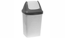 Контейнер для мусора  Свинг 25,0 л мрамор