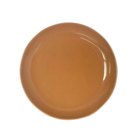 Тарелка плоская круглая d=25,4 см, цвет шоколад