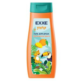 EXXE Гель для душа 400 мл детский Тропическое манго, серия Джунгли