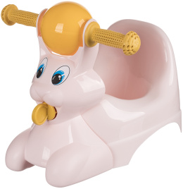 Горшок детский 420х290х310 мм в форме игрушки "Зайчик" Lapsi светло-розовывый