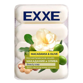 Мыло EXXE блок 4Х70 гр Макадамия олива (белое)