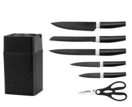 Набор ножей 7 пр., цвет черный