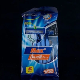 Станок для бритья Max Blue 3 plus, 3 лезвия, 5 шт, одноразовый