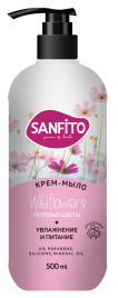 Sanfito Жидкое крем-мыло 500 мл Sensitive Полевые цветы