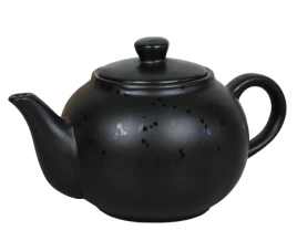 Чайник заварочный 1,0 л, фарфор, черный