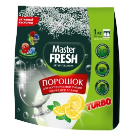 Порошок для посудомоечных машин Master FRESH 1,0 кг 9в1