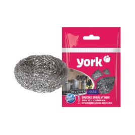 Губка для посуды метал мини спиральная York