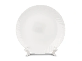 Тарелка плоская круглая d=19 см белье