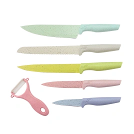 Набор ножей 6 пр. разноцветные ножи