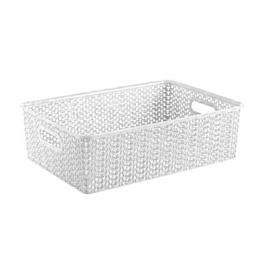 Корзина для хранения Вязь 7,5 л 350*245*105 белый