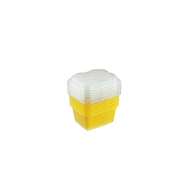 Набор 6 шт контейнеров д/заморозки 0,35 л Зип мини Лимон