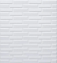 Самоклеящаяся 3D панель Dekorelle 008 белый, разм.70x77см, толщина 3мм 10шт/уп (цена за 1 шт)