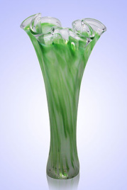 Ваза Волна h-40 см (в стеклокрошку) Зеленый