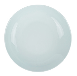 Тарелка плоская круглая d=18,5 см, голубой фарфор