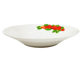 Тарелка суповая круглая d=20 см, 250 мл Клубника